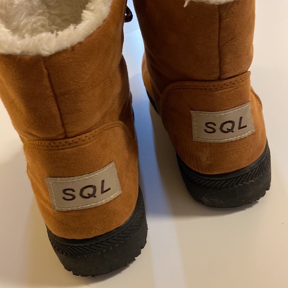 SQL winter hiking brown boots size EU 35/5 - Picture 5 of 11